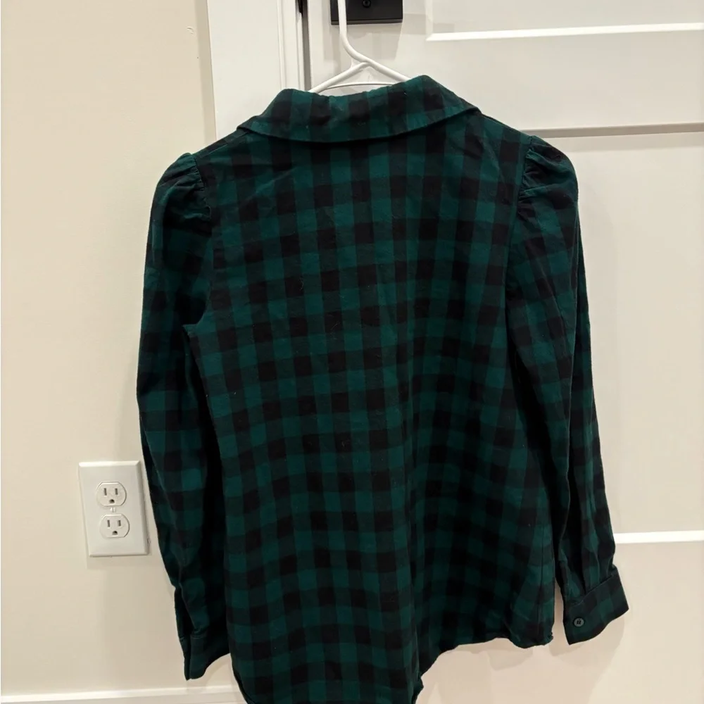 Tuckernuck Saranac Shirt Green and Black Flannel Size XS - Picture 5 of 7
